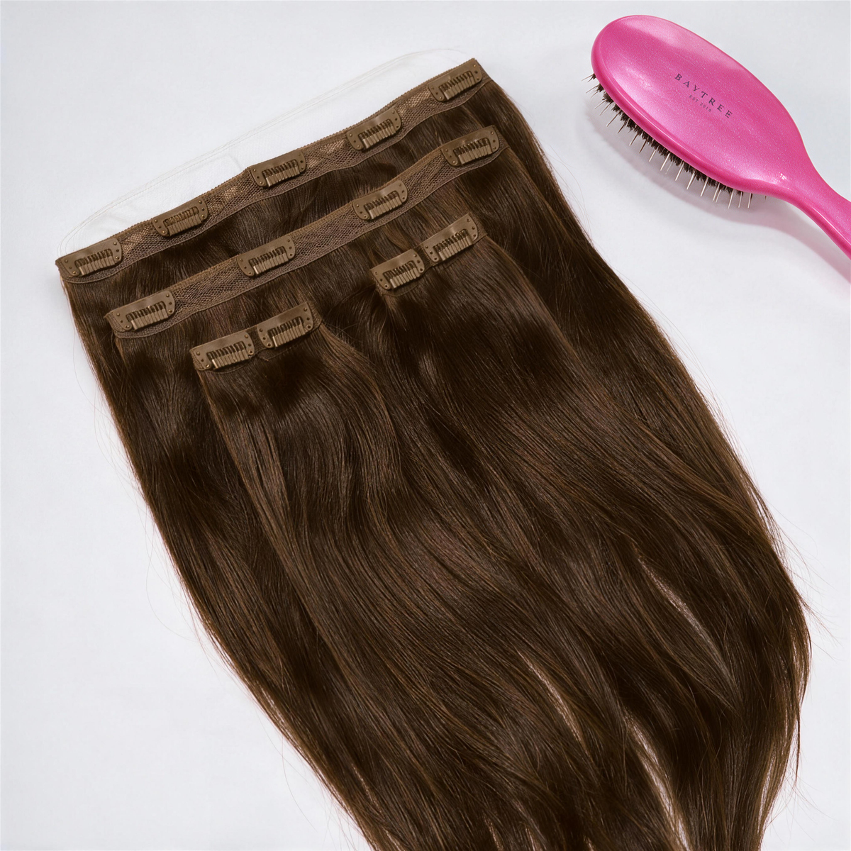 Weft Clip-In, Chocolate Suede